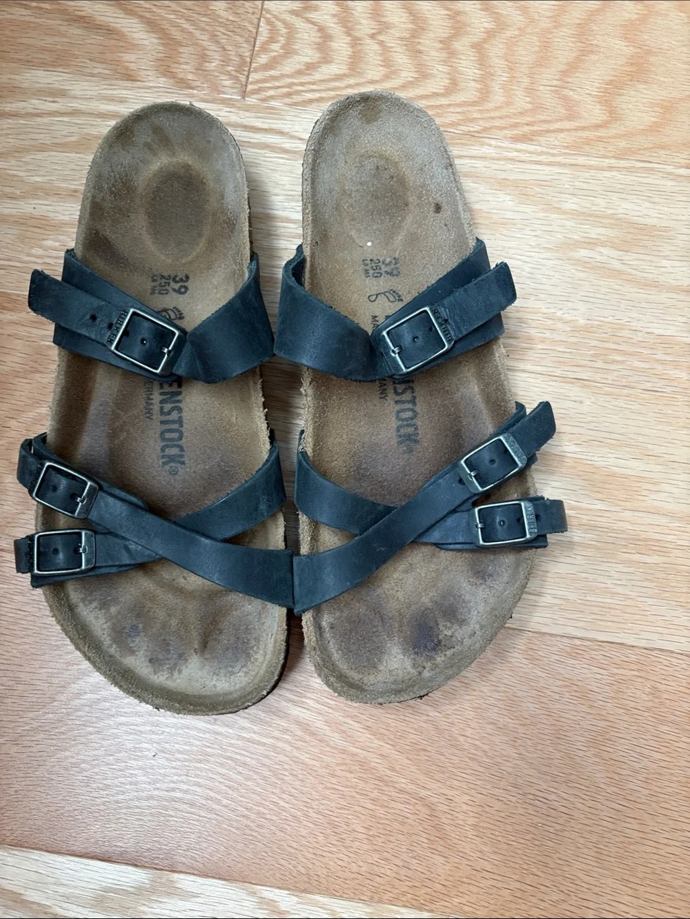Birkenstock Black Triple-Strap Sandals